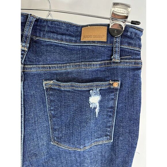 Judy Blue High-Rise Distressed Jeans Size 28/7 Boyfriend Fit Redland - Picture 4 of 12